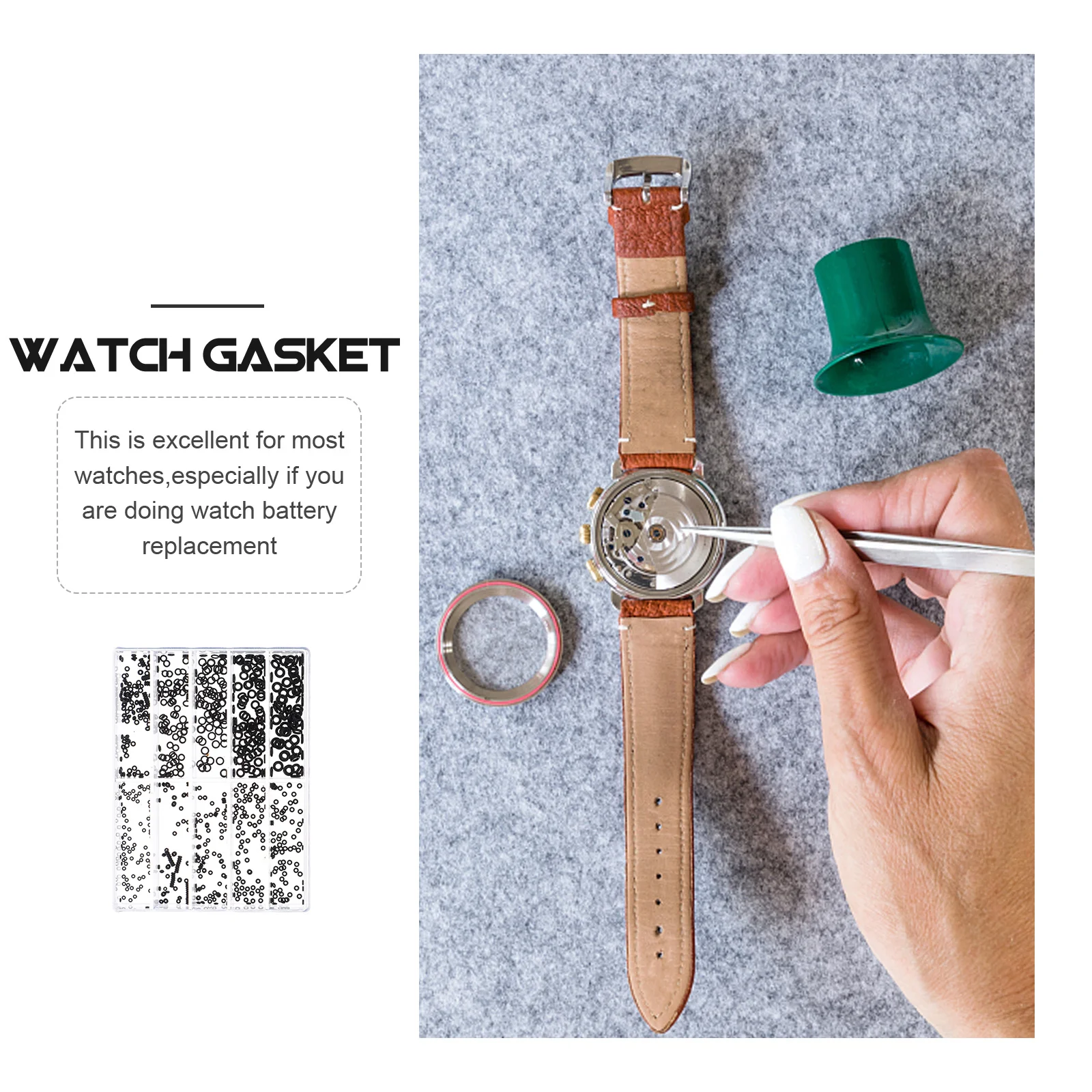 1 Box Of Watch Tools Kit Rubber O-Ring Seal Gaskets Set For Watch Repair Waterproof Replacement Washers Watchmaker Supplies
1 Box Of Watch Tools Kit Rubber O-Ring Seal Gaskets Set For Watch Repair Waterproof Replacement Washers Watchmaker Supplies