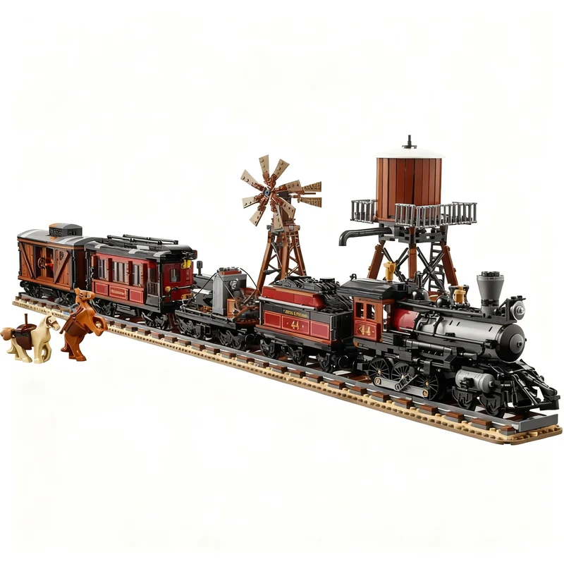 MOC Wild West Train Express Locomotive Hot City Selling Christmas StreetView Puzzle Architecture DIY Birthdayal Sets Toys Gifts
MOC Wild West Train Express Locomotive Hot City Selling Christmas StreetView Puzzle Architecture DIY Birthdayal Sets Toys Gifts