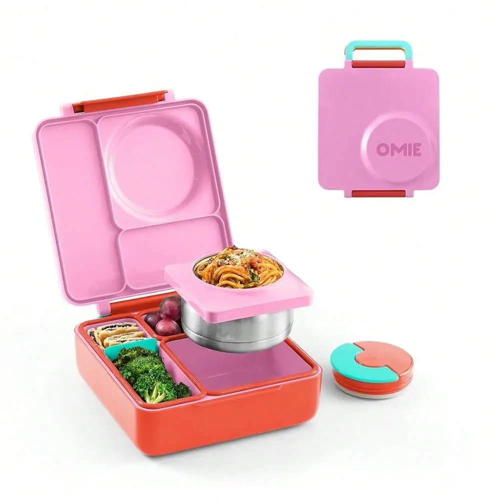 Bento Box For Insulated Bento Lunch Box With Leak Proof Vacuum Insulated Food Jar 3 Compartments, Two Temperature Zones Pink Be
Bento Box For Insulated Bento Lunch Box With Leak Proof Vacuum Insulated Food Jar 3 Compartments, Two Temperature Zones Pink Be
