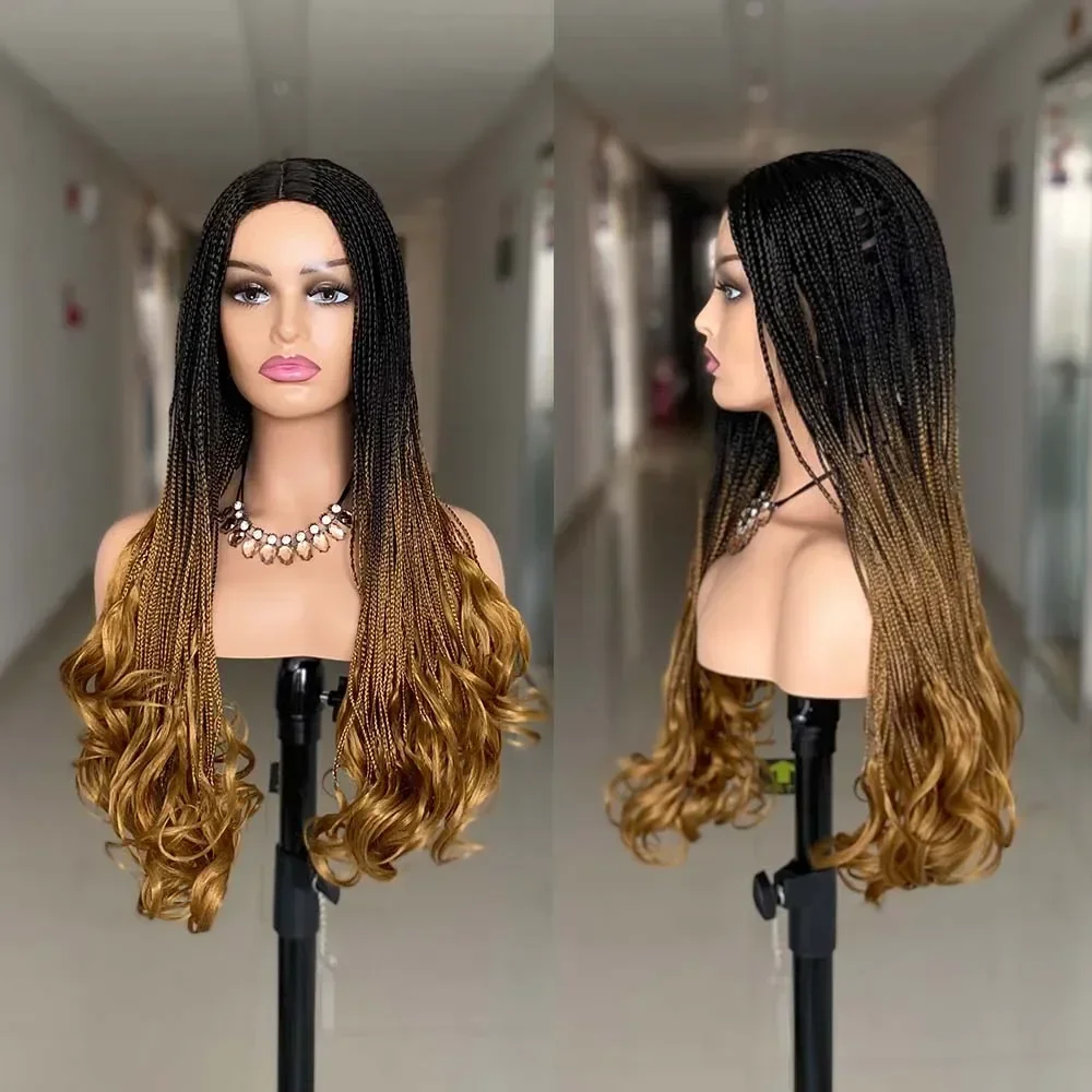 New Fashion Long Braided Wigs Synthetic Box Braid Wig For Black Women Wavy Weave Ombre Color 3X Twist Braiding Hair Cosplay Wig
New Fashion Long Braided Wigs Synthetic Box Braid Wig For Black Women Wavy Weave Ombre Color 3X Twist Braiding Hair Cosplay Wig