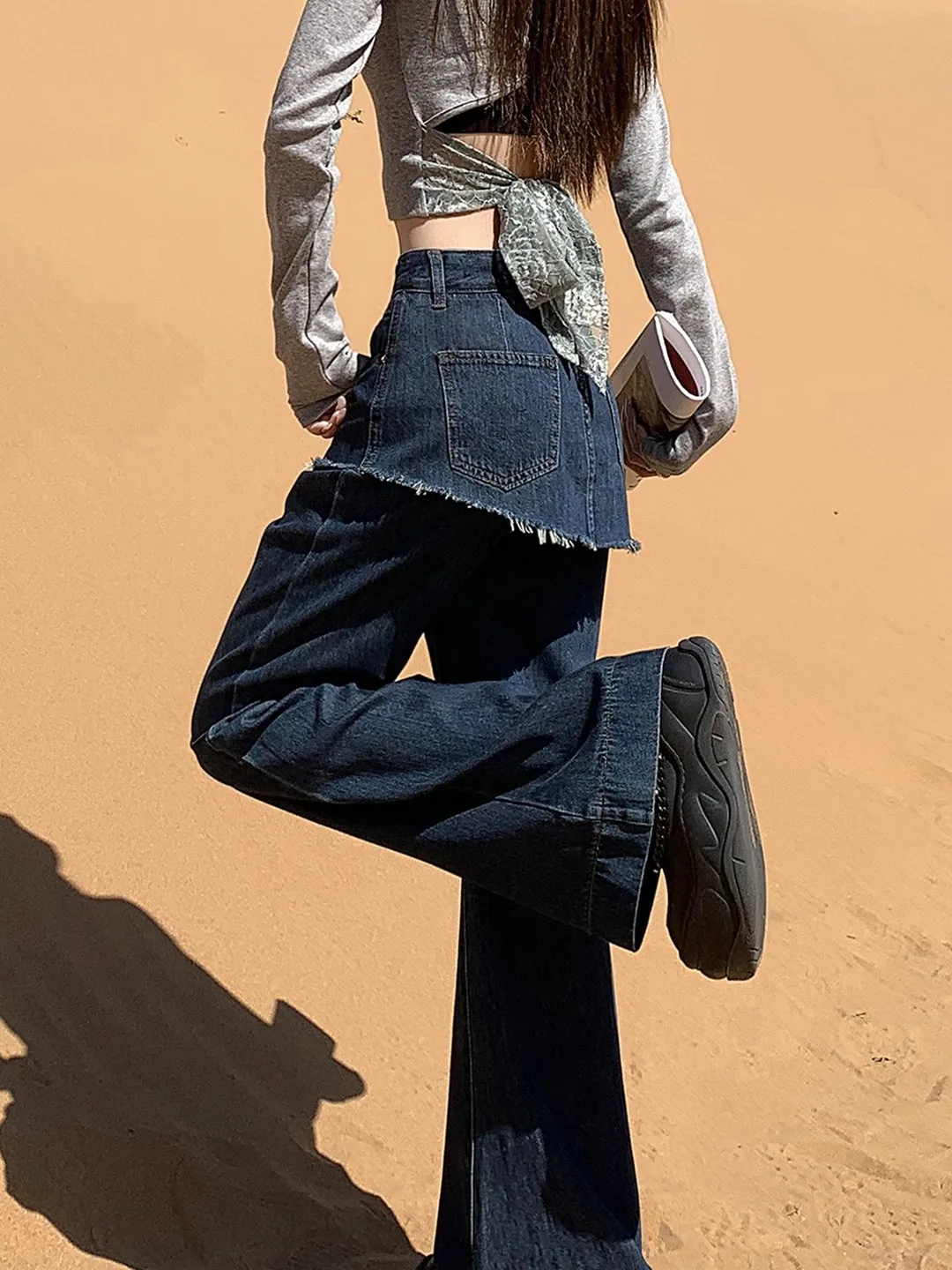 Retro Casual Asymmetric High Waist Jeans Waed Denim Loose Fit Wear Resistant Faion Trendy Autumn 2025 Ladies Jeans
Retro Casual Asymmetric High Waist Jeans Waed Denim Loose Fit Wear Resistant Faion Trendy Autumn 2025 Ladies Jeans