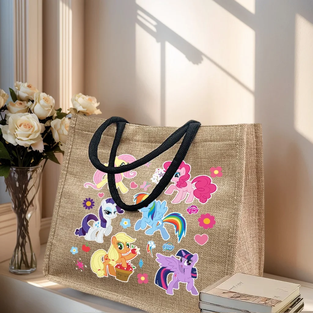 My Little Pony Tote Bag Shopping Bag Vintage Women Linen Shopper Purses Summer Beach Handbags Retro DIY Bag Portable Top Handles 
My Little Pony Tote Bag Shopping Bag Vintage Women Linen Shopper Purses Summer Beach Handbags Retro DIY Bag Portable Top Handles