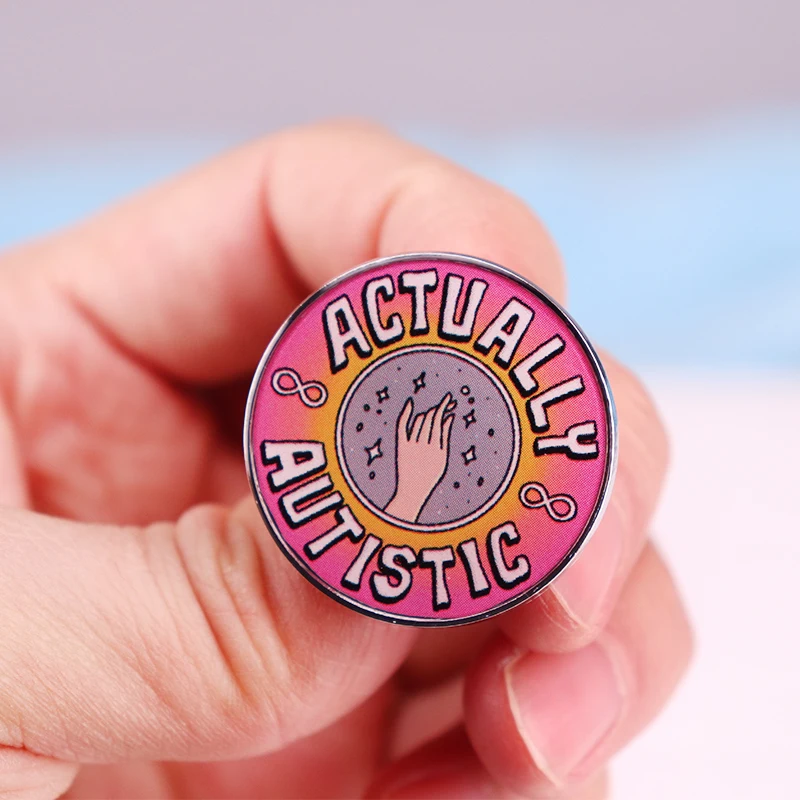 Actually autistic enamel pin autism acceptance badge neurodiversity pride adult spectrum gifts
Actually autistic enamel pin autism acceptance badge neurodiversity pride adult spectrum gifts