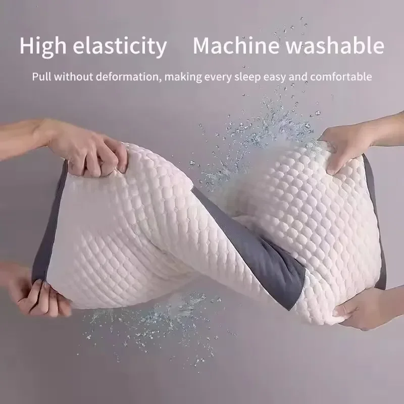 Pillow Help Sleep And Protect The Neck Cervical Orthopedic Household Soybean Fiber Massage SPA Pillow For Sleeping New
Pillow Help Sleep And Protect The Neck Cervical Orthopedic Household Soybean Fiber Massage SPA Pillow For Sleeping New