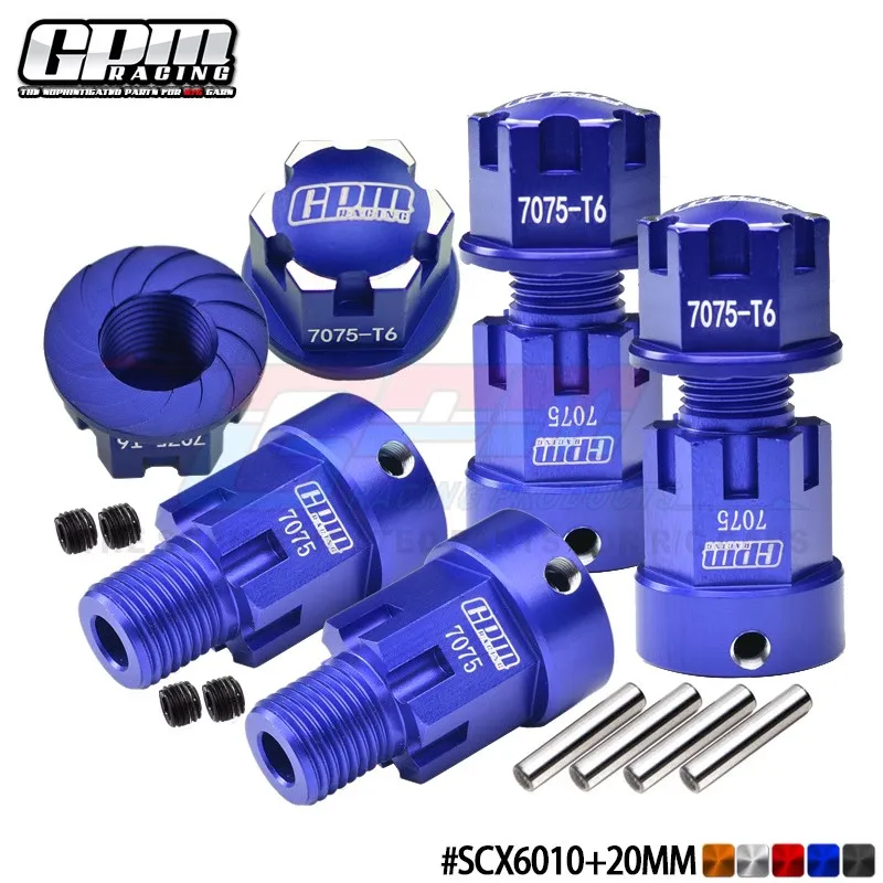 Алюминиевые шестигранные адаптеры GPM 7075 (+20 мм) и замок колес для AXIAL 1/6 SCX6 Jeep SCX6010 + 20 мм
Алюминиевые шестигранные адаптеры GPM 7075 (+20 мм) и замок колес для AXIAL 1/6 SCX6 Jeep SCX6010 + 20 мм