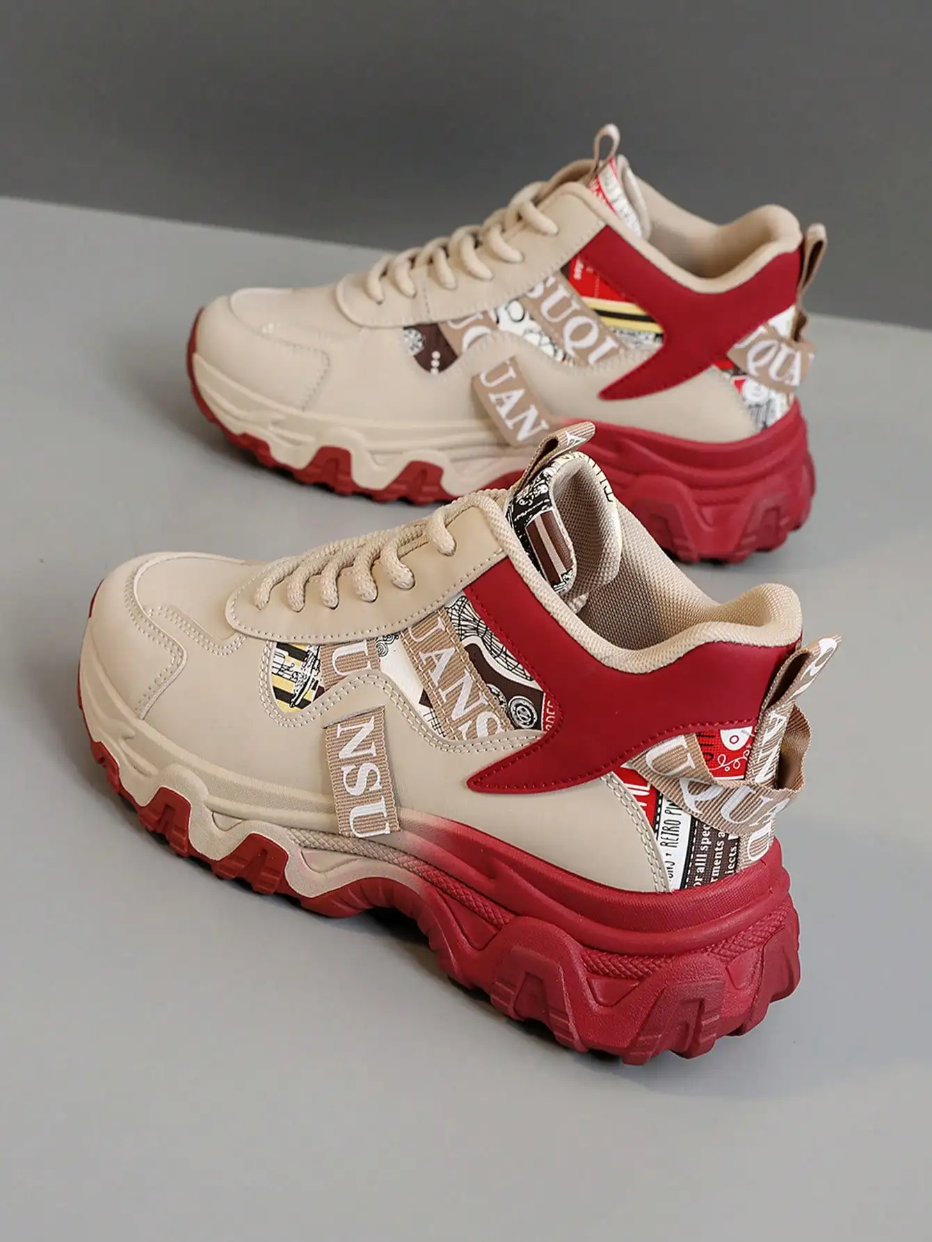 Color Block Chunky Platform Sneakers Breathable Autumn Winter Korean Style Trendy Daily Casual Outdoor Walking Footwear For
Color Block Chunky Platform Sneakers Breathable Autumn Winter Korean Style Trendy Daily Casual Outdoor Walking Footwear For