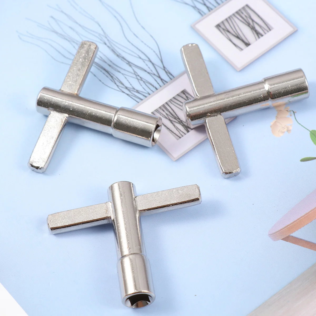 4pcs Drum Key Continuous Motion Design Fast Loading Unloading Tuning Wrench Hand Drummer Essential Instrument Accessories