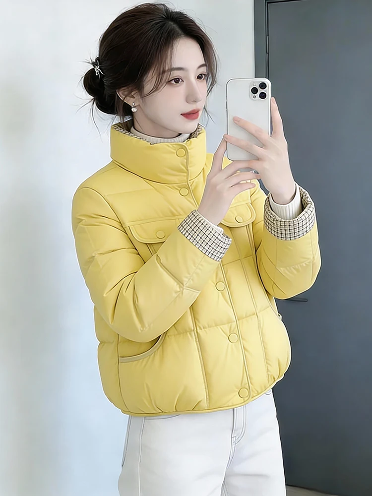 Korean Sle Thiened Winter Jaet Women's Faionable Slimming Warm Cotton down Coat Stand Collar Long Sve Single Button
Korean Sle Thiened Winter Jaet Women's Faionable Slimming Warm Cotton down Coat Stand Collar Long Sve Single Button