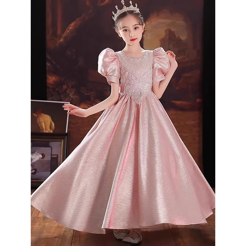 Children's Evening Dress Dress New Princess Style Fashion Show Piano Performance Dress Little Girl Birthday Dress Female
Children's Evening Dress Dress New Princess Style Fashion Show Piano Performance Dress Little Girl Birthday Dress Female