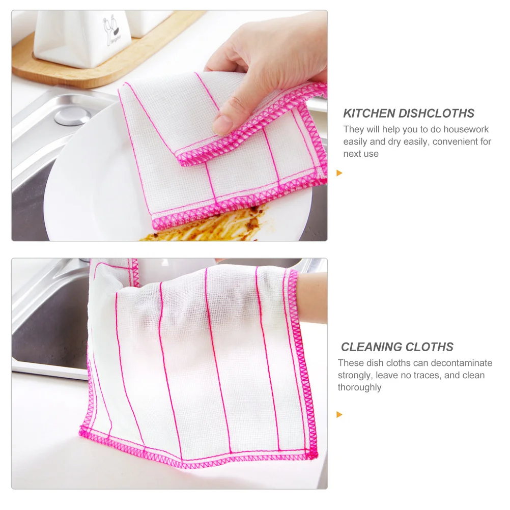 20 Pcs Cleaning Cloths Absorbent Dishwashing Kitchen Towel Towels Reusable Dishcloths Wipe The Bowl Pink
20 Pcs Cleaning Cloths Absorbent Dishwashing Kitchen Towel Towels Reusable Dishcloths Wipe The Bowl Pink