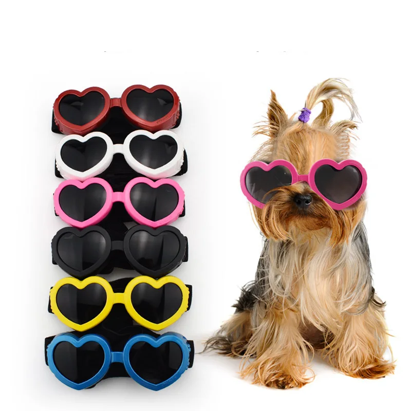 1 Pc Heart-shaped Small Dog Sunglasses Waterproof UV Protection Cat Sun Glasses with Adjustable Strap Goggles Pet Products
1 Pc Heart-shaped Small Dog Sunglasses Waterproof UV Protection Cat Sun Glasses with Adjustable Strap Goggles Pet Products