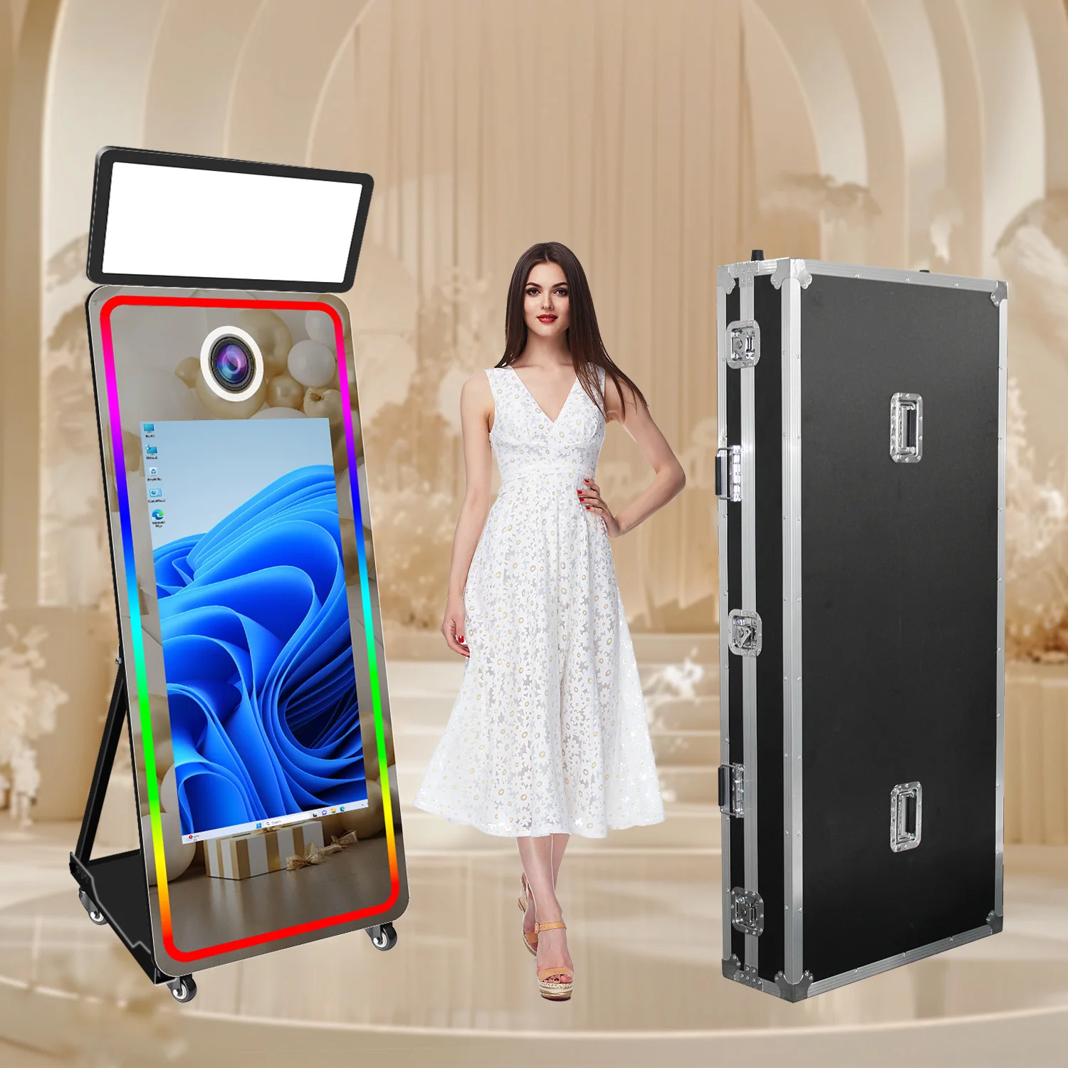 2026 New Digital Magic Mirror Photo Booth With 32/43 Inch Touch Screen Camera And Printer Selfie Photobooth Machine For Wedding
2026 New Digital Magic Mirror Photo Booth With 32/43 Inch Touch Screen Camera And Printer Selfie Photobooth Machine For Wedding
