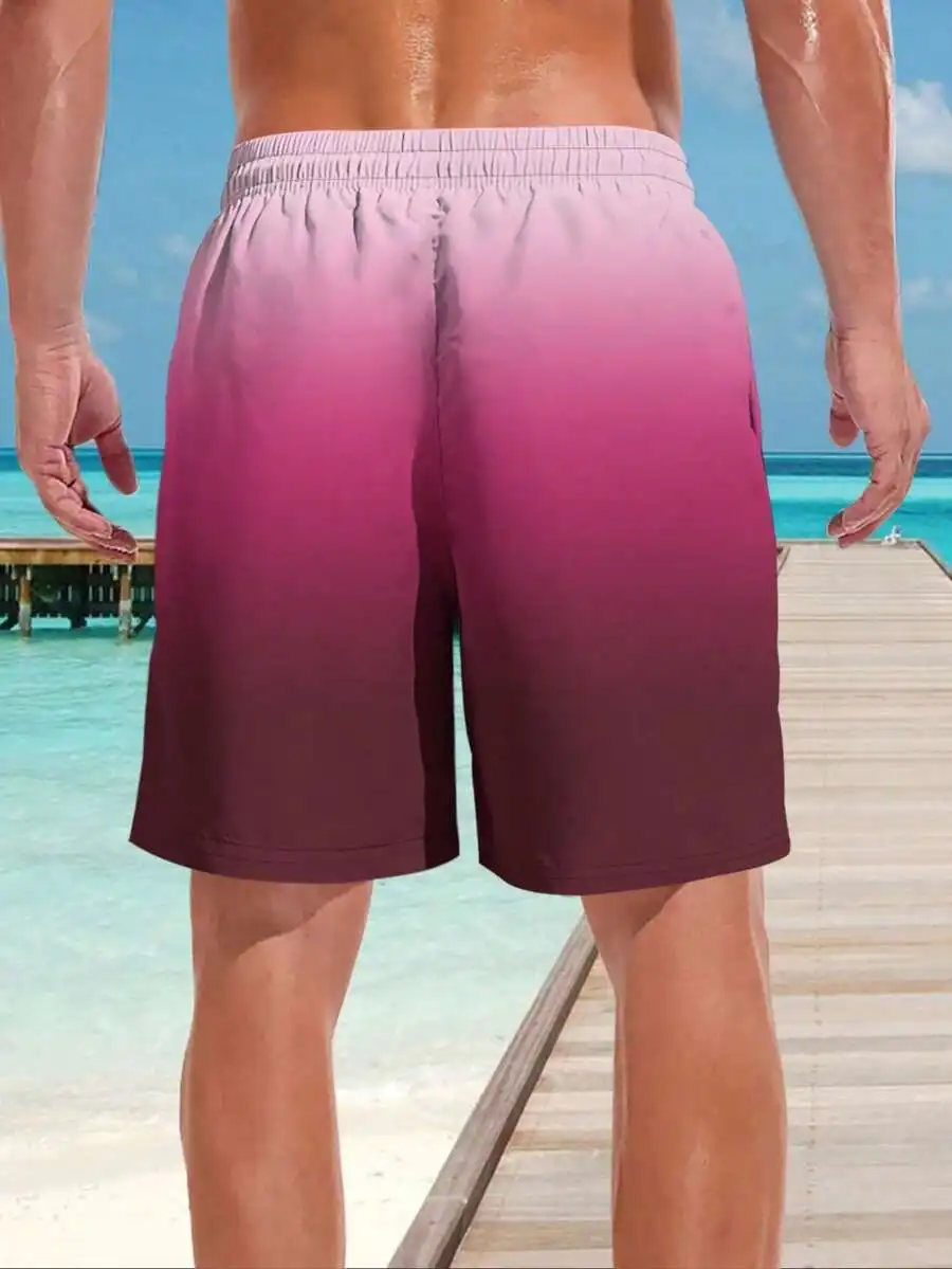 Mens Gradient Print Quick Dry Beach Shorts Drawstring Waist Summer Casual
Mens Gradient Print Quick Dry Beach Shorts Drawstring Waist Summer Casual