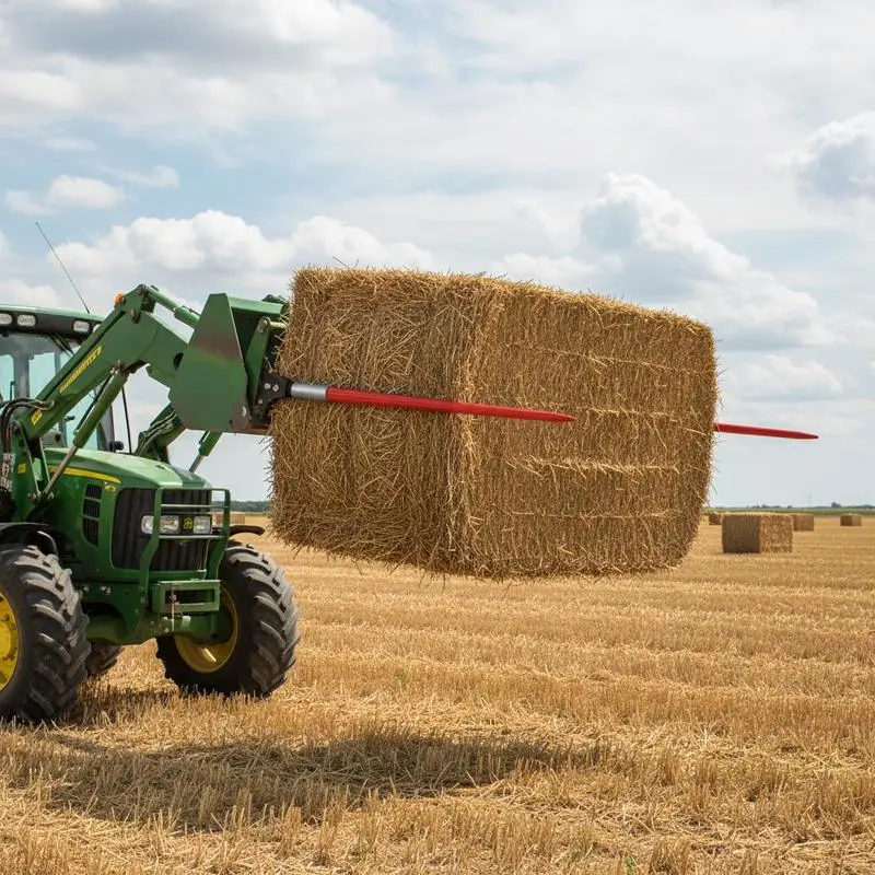 Hay Bale Spike 32" For Farm Hay Handling, Livestock Feeding, Barn Storage, 1350 lbs Load Capacity Square Bale Attachment 1.4" Width Hex Nut Sleeve Red Coating Tool For Buckets Tractors Loaders
Hay Bale Spike 32" For Farm Hay Handling, Livestock Feeding, Barn Storage, 1350 lbs Load Capacity Square Bale Attachment 1.4" Width Hex Nut Sleeve Red Coating Tool For Buckets Tractors Loaders