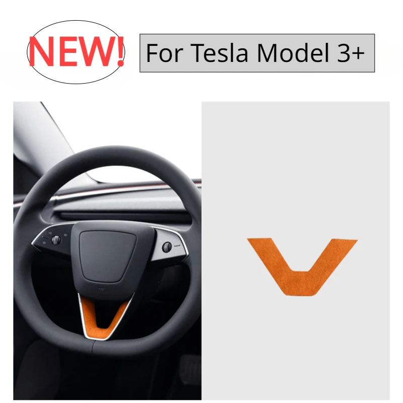 Steering Wheel Patch for Tesla Model 3+ U-shaped Sticker Alcantara Suede Decal Sticker New Model3 Highland 2024 Car Accessories
Steering Wheel Patch for Tesla Model 3+ U-shaped Sticker Alcantara Suede Decal Sticker New Model3 Highland 2024 Car Accessories