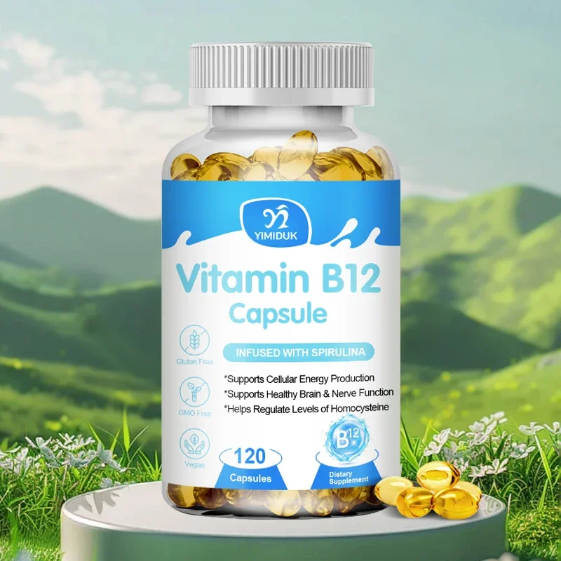 Капсулы витамина B12, добавка металобаламина для ума, энергии, мозга, настроения, поддержки сердца, 60/120 капсул
Капсулы витамина B12, добавка металобаламина для ума, энергии, мозга, настроения, поддержки сердца, 60/120 капсул
