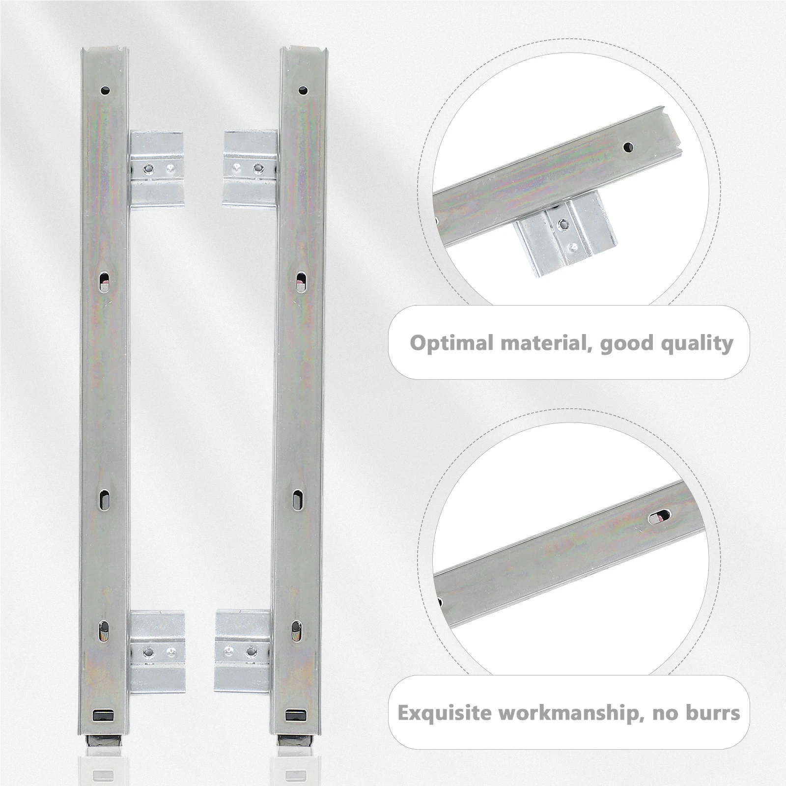 Keyboard Rails Desk Slide Out Tray Steel Adjustable Bracket Desk Rail Rack Thick Material Strong Capacity
Keyboard Rails Desk Slide Out Tray Steel Adjustable Bracket Desk Rail Rack Thick Material Strong Capacity
