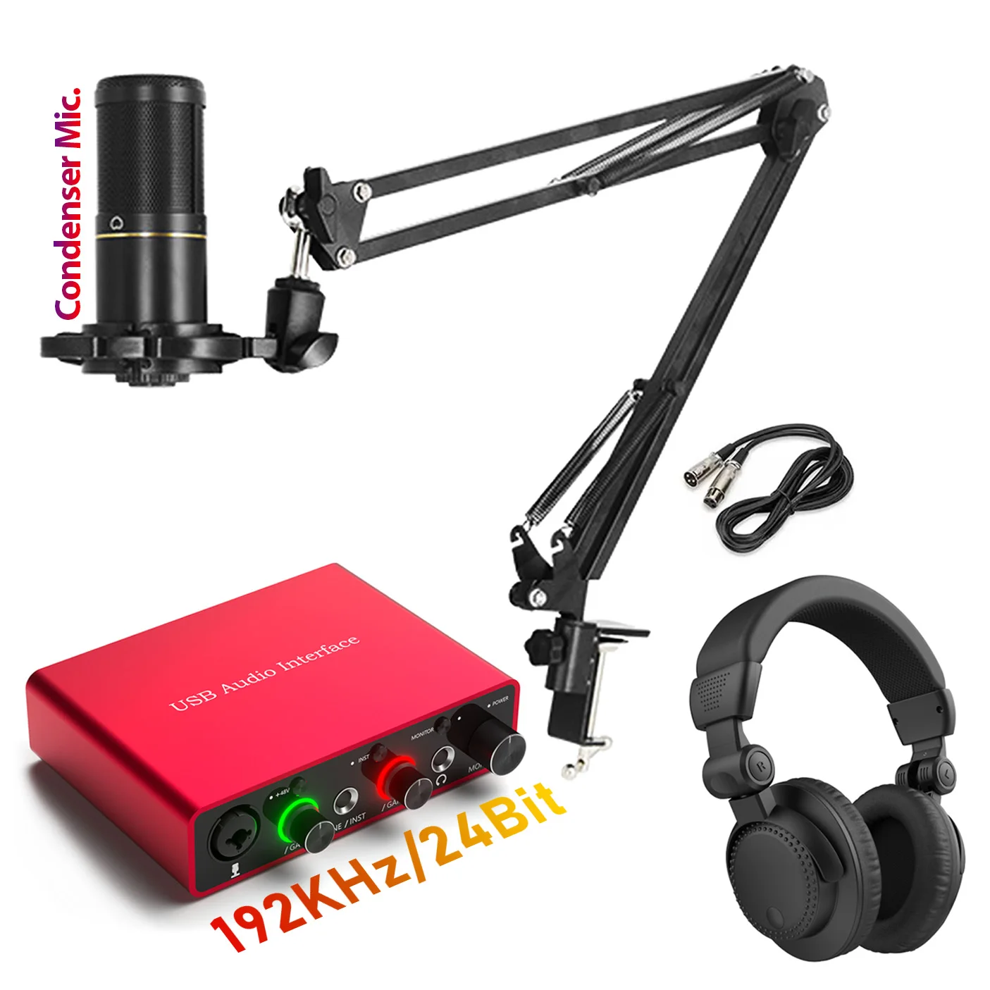 Interface De Audio Kit Professional External 24 Bit 2 Channel 192khz Recording Studio Equipment Sound Card Usb Audio Interface
Interface De Audio Kit Professional External 24 Bit 2 Channel 192khz Recording Studio Equipment Sound Card Usb Audio Interface