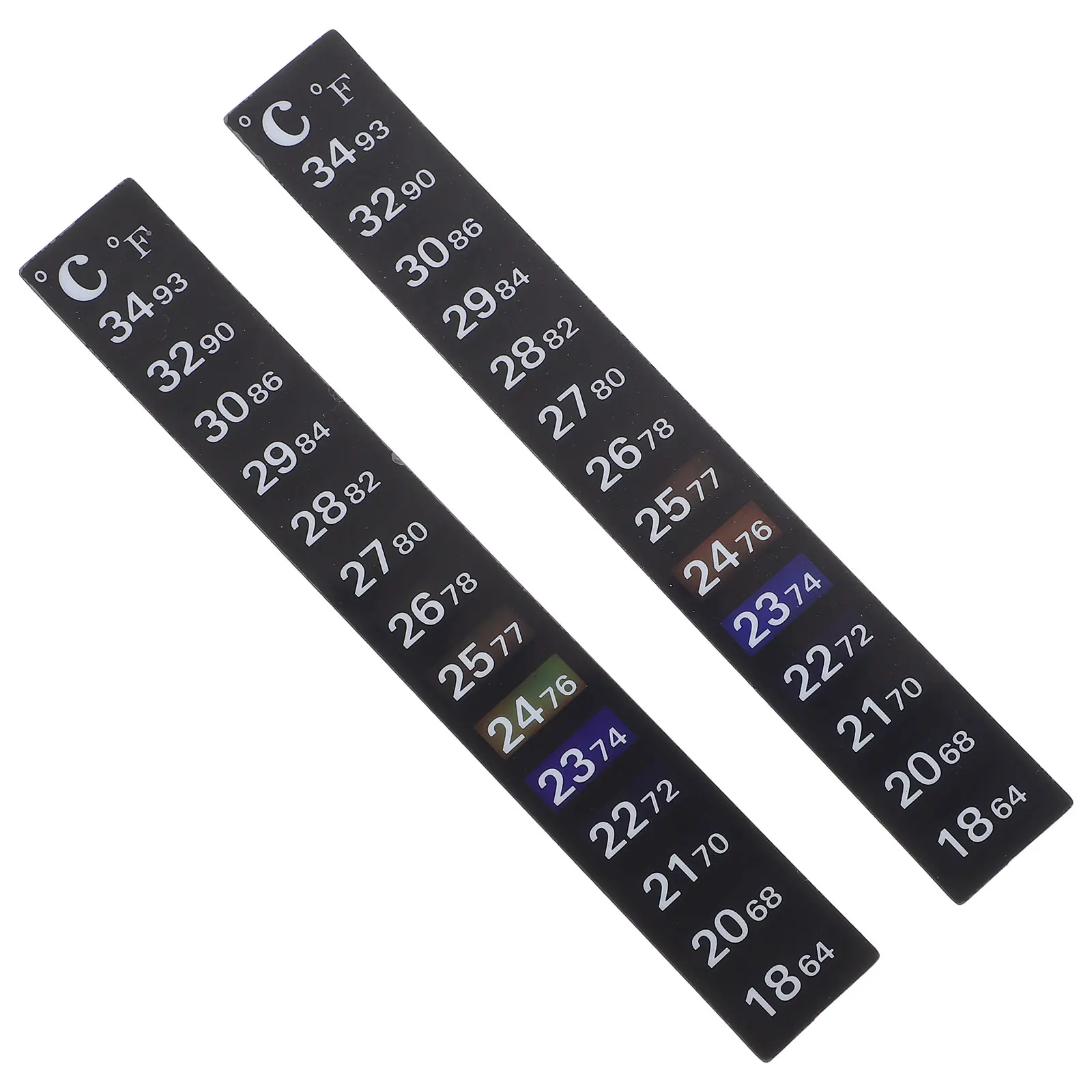 2 Pcs Thermometer Fish Sticker for Aquarium Liquid Crystal Black Pet Temp Stickers
2 Pcs Thermometer Fish Sticker for Aquarium Liquid Crystal Black Pet Temp Stickers