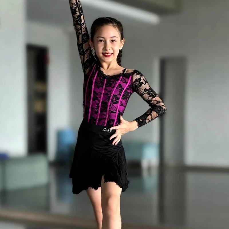 Children'S National Standard Ballroom Dance Costumes Girls Mesh Sleeves Latin Dance Dress Kids Performance Dancing Wear DW10291
Children'S National Standard Ballroom Dance Costumes Girls Mesh Sleeves Latin Dance Dress Kids Performance Dancing Wear DW10291
