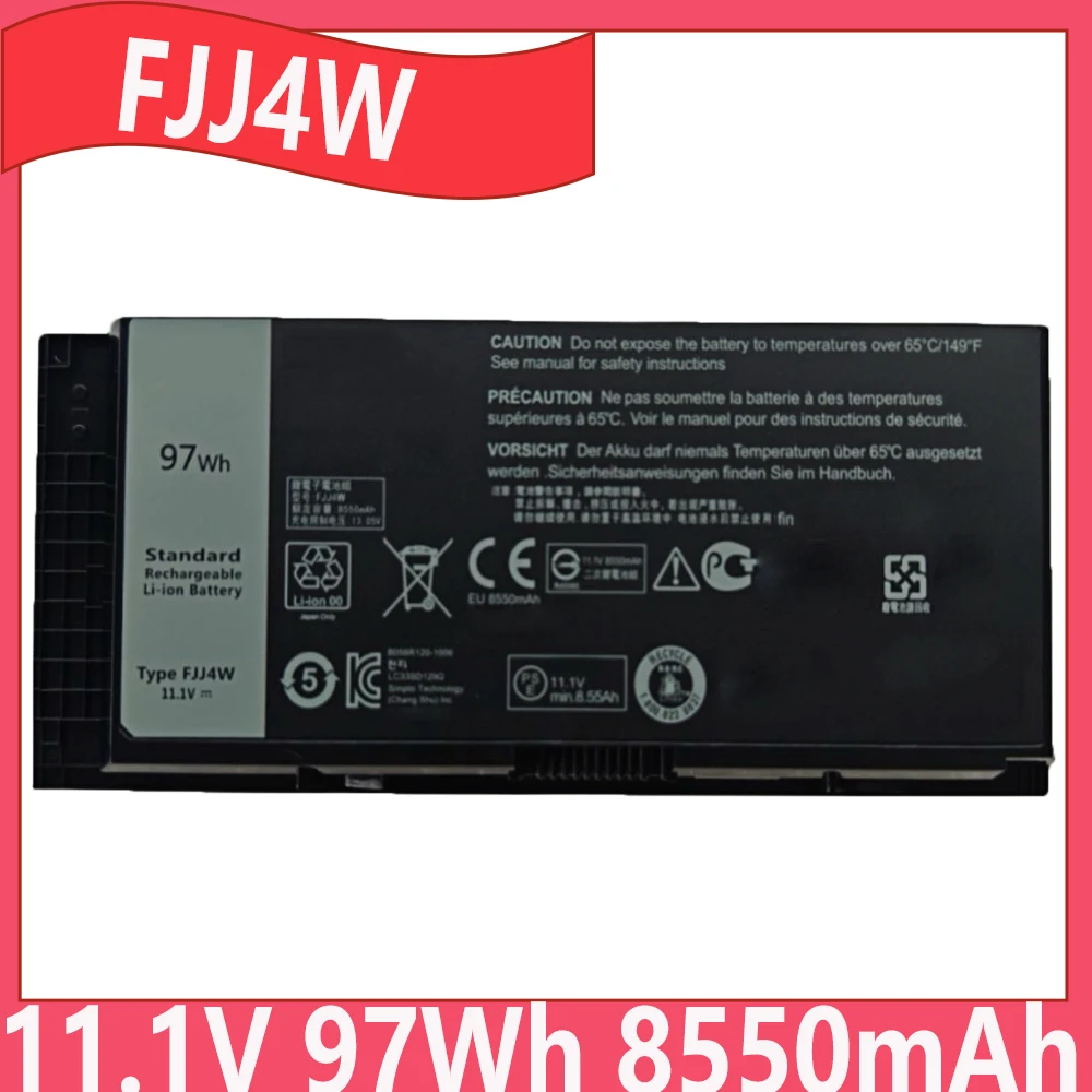FJJ4W FV993 PG6RC R7PND 8550mAh 11.1V 97Wh Laptop Battery For DELL Precision M6600 M6700 M6800 M4800 M4600 Series
FJJ4W FV993 PG6RC R7PND 8550mAh 11.1V 97Wh Laptop Battery For DELL Precision M6600 M6700 M6800 M4800 M4600 Series