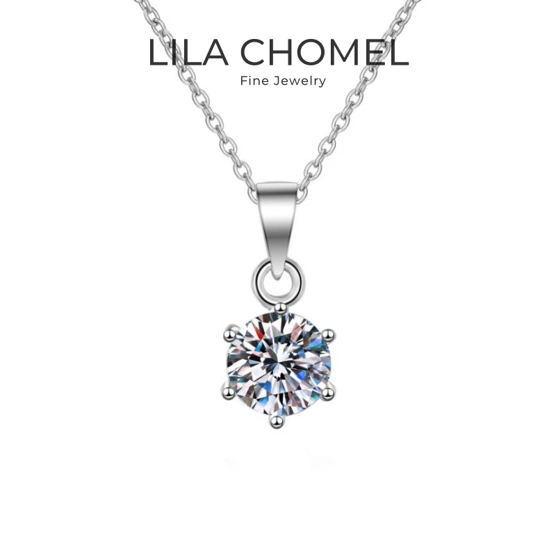 Valentine's Day 18K White Gold Women Wedding Necklaces 0.5/1/2/5CT Moissanite Diamond PT950 Platinum Pendant Girl Birthday Gift
Valentine's Day 18K White Gold Women Wedding Necklaces 0.5/1/2/5CT Moissanite Diamond PT950 Platinum Pendant Girl Birthday Gift