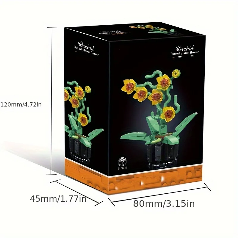 Orchid bouquet Creative building block model puzzle toy Christmas/Thanksgiving/Halloween/Birthday gift 71pcs/set
Orchid bouquet Creative building block model puzzle toy Christmas/Thanksgiving/Halloween/Birthday gift 71pcs/set
