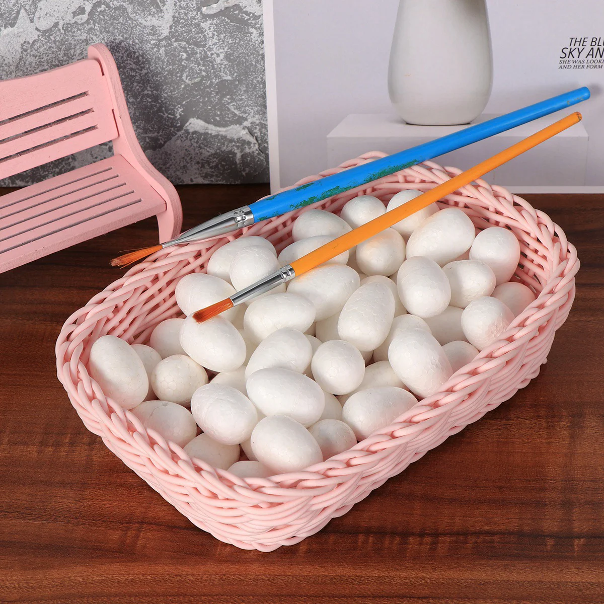 50 Pcs Polystyrene Eggs for Craft Painted Foam Easter DIY Suite Decoration White Crafts
50 Pcs Polystyrene Eggs for Craft Painted Foam Easter DIY Suite Decoration White Crafts