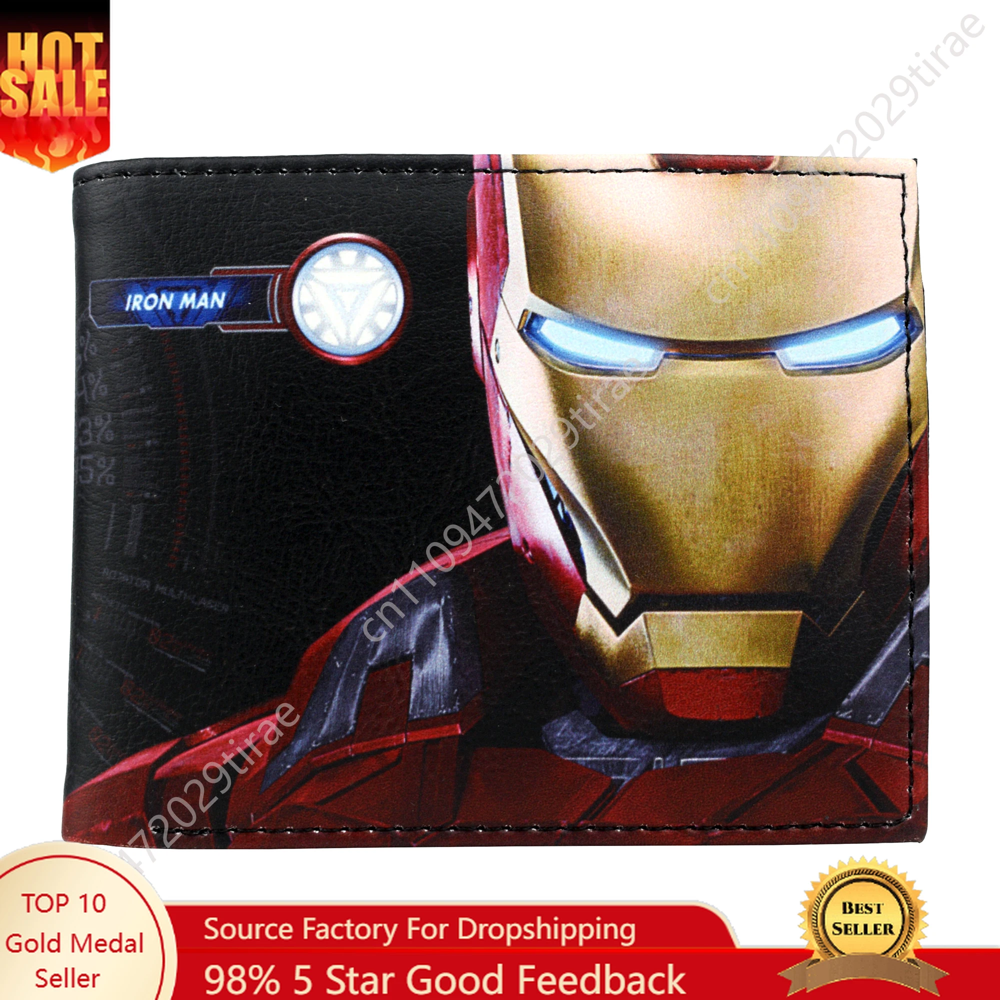 Comics Iron Man Wallet With Coin Pocket ID Card Holder PU Short Purse for Young Cosplay Accessories
Comics Iron Man Wallet With Coin Pocket ID Card Holder PU Short Purse for Young Cosplay Accessories