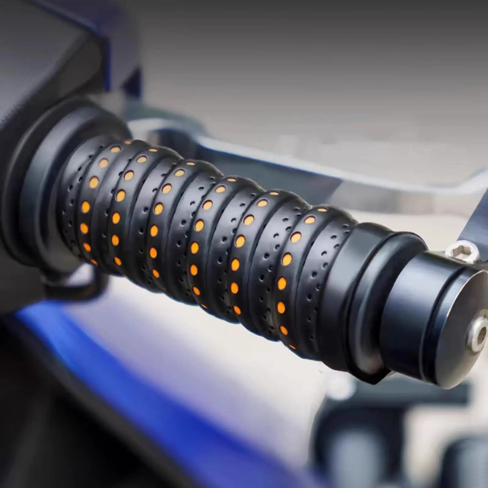 soft silicone grip tape for motorcycle handlebars wrap-around motorcycle grips non-slip handlebar grips with ventilation holes
soft silicone grip tape for motorcycle handlebars wrap-around motorcycle grips non-slip handlebar grips with ventilation holes