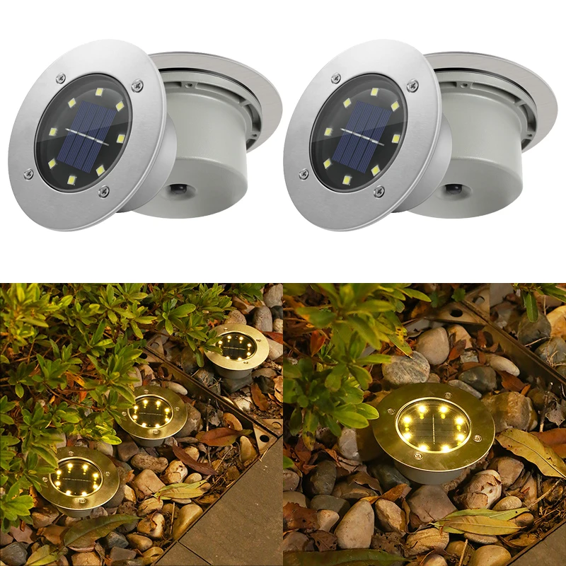 4 Pack Solar Ground Light Outdoor 8 LEDS Solar Landscape Lamp Waterproof Garden In-ground Pathway Lights for Lawn Yard Walkway
4 Pack Solar Ground Light Outdoor 8 LEDS Solar Landscape Lamp Waterproof Garden In-ground Pathway Lights for Lawn Yard Walkway