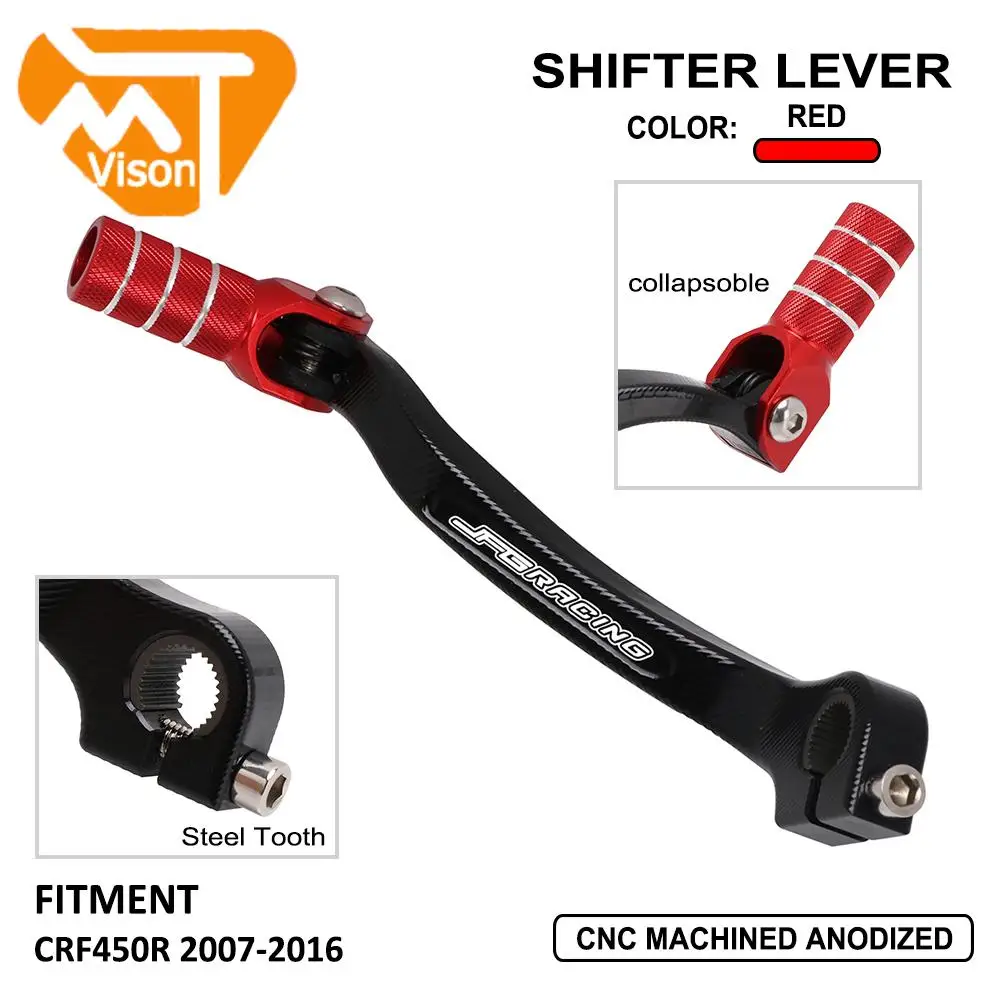 Motorcycle CNC Aluminum Shifter Shift Pedal Lever For HONDA CRF450R CRF 450R 2007 2008 2009 2010 2011 2012 2013 2014 2015 2016
Motorcycle CNC Aluminum Shifter Shift Pedal Lever For HONDA CRF450R CRF 450R 2007 2008 2009 2010 2011 2012 2013 2014 2015 2016