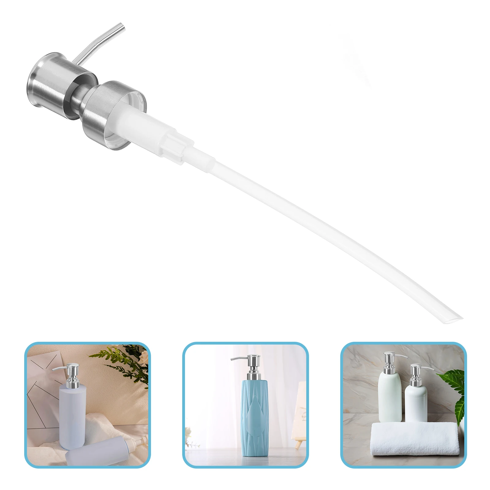 1pc Stainless Steel Soap Dispenser Pump Replacement Liquid Dispensers For Bathroom Kitchen Rust Free Modern Design
1pc Stainless Steel Soap Dispenser Pump Replacement Liquid Dispensers For Bathroom Kitchen Rust Free Modern Design