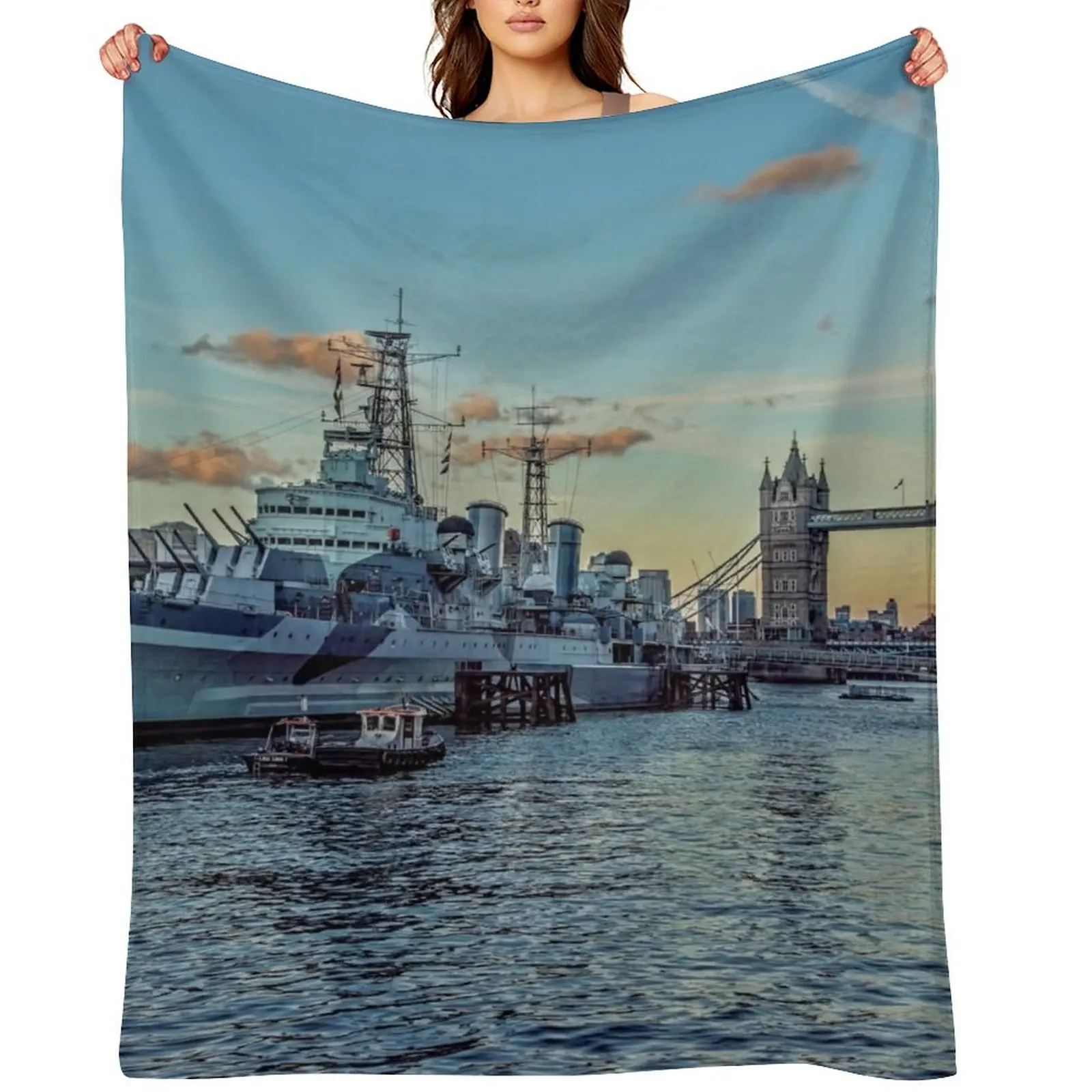 #321 HMS Belfast and Tower bridge in London Throw Blanket Luxury St Soft Winter beds sofa bed Blankets
#321 HMS Belfast and Tower bridge in London Throw Blanket Luxury St Soft Winter beds sofa bed Blankets