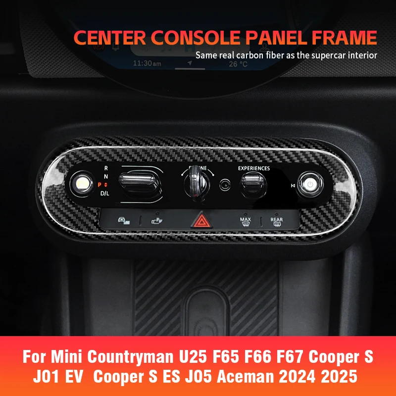 Carbon Fiber Interior Center Console Control Frame Cover for MINI F65 F66 F67 J01 Electric EV Cooper E SE Countryman U25 2024 +
Carbon Fiber Interior Center Console Control Frame Cover for MINI F65 F66 F67 J01 Electric EV Cooper E SE Countryman U25 2024 +