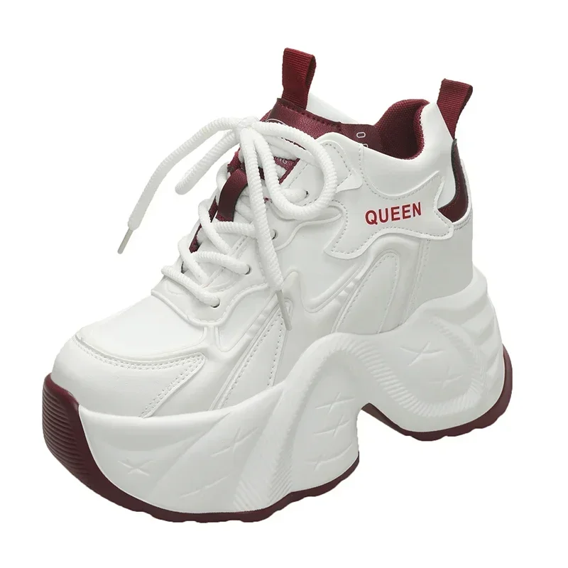 11CM Hidden Heels Chunky Sneakers Women Breathable Lace Up High Platform Shoes Woman 2024 Autumn Non-Slip Thick Bottom Sneakers
11CM Hidden Heels Chunky Sneakers Women Breathable Lace Up High Platform Shoes Woman 2024 Autumn Non-Slip Thick Bottom Sneakers