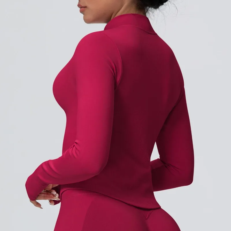 Women's Seamless Solid Color Yoga Set Breathable High Elasticity Slim Zipper Jacket Outdoor Leisure Sports Fitness Clothing
Women's Seamless Solid Color Yoga Set Breathable High Elasticity Slim Zipper Jacket Outdoor Leisure Sports Fitness Clothing