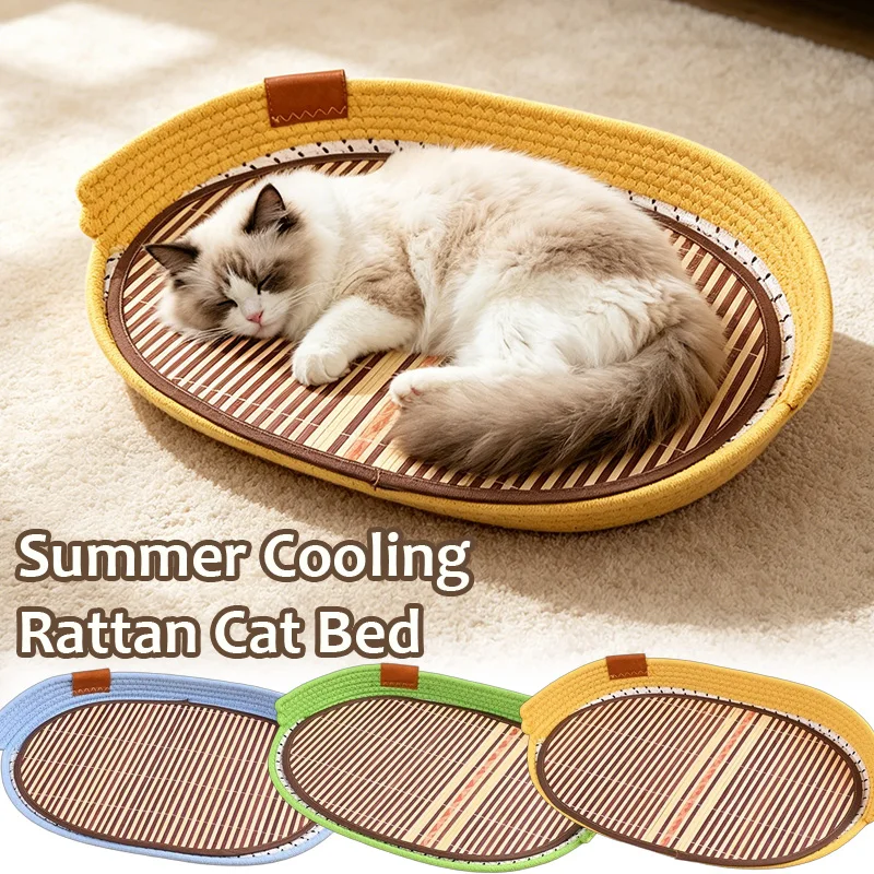 Summer Cooling Mat Breathable Pet Nest Anti-slip Washable Cat Sleeping Pad Cute High Aesthetic Pet Cushion for Kitten Small Dog
Summer Cooling Mat Breathable Pet Nest Anti-slip Washable Cat Sleeping Pad Cute High Aesthetic Pet Cushion for Kitten Small Dog