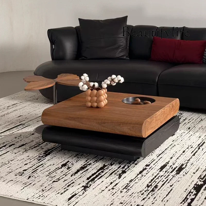 S Medieval style solid wood coffee table living room Nordic retro style modern simple rotating storage coffee table
S Medieval style solid wood coffee table living room Nordic retro style modern simple rotating storage coffee table