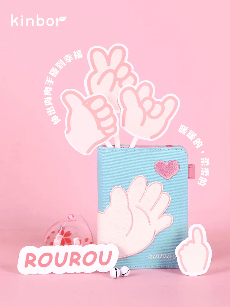 Kinbor Cute A6 Notebook Cloth Embroidery Girl's Heart Hand Book Self-Discipline Punch Card Book Cartoon Little Fresh Notepad
Kinbor Cute A6 Notebook Cloth Embroidery Girl's Heart Hand Book Self-Discipline Punch Card Book Cartoon Little Fresh Notepad