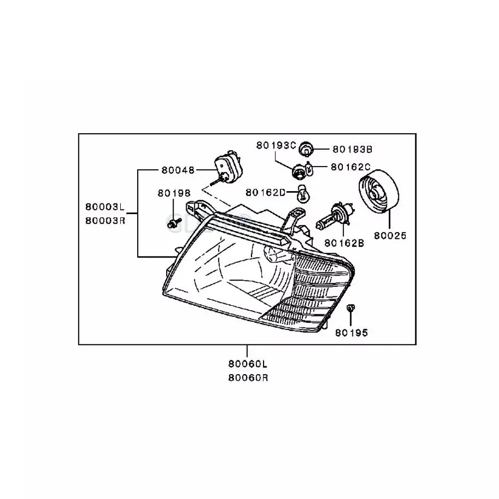 L or R PMMA Cover for Pajero V70 Mn133753 Head Lamps Glass for Montero 2000-2007 Mr548035 for Shogun Clearance Lights
L or R PMMA Cover for Pajero V70 Mn133753 Head Lamps Glass for Montero 2000-2007 Mr548035 for Shogun Clearance Lights