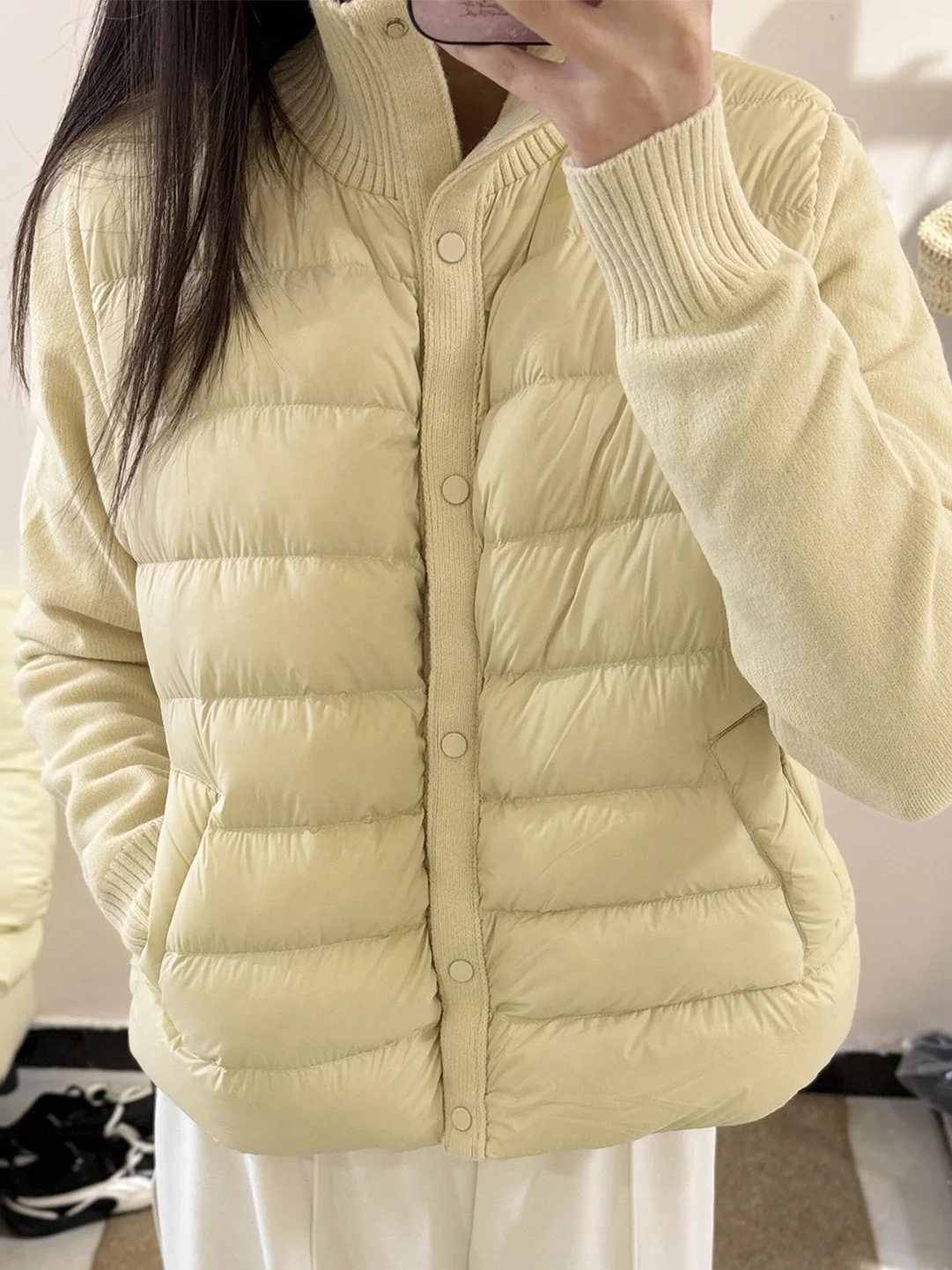 Yellow Cotton Jacket Women's Fashion Korean Style Versatile Winter Coat Thickened Long Sleeve Stand Collar Single Button Closure
Yellow Cotton Jacket Women's Fashion Korean Style Versatile Winter Coat Thickened Long Sleeve Stand Collar Single Button Closure