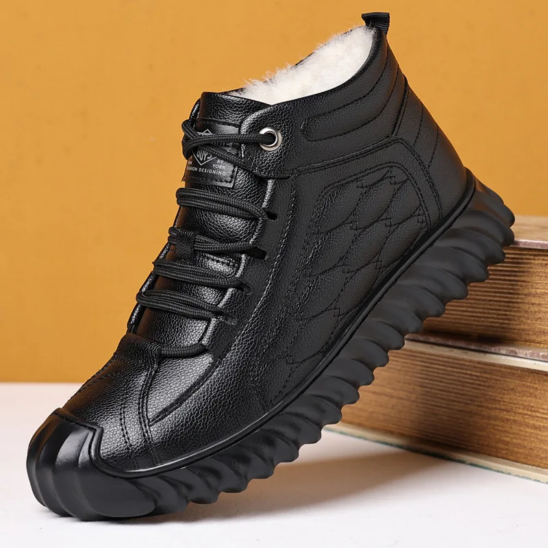 2025 Winter Warm Plus Velvet Cotton Shoes Men's High Top Fashion Men's Shoes Anti-Slip Men's Outdoor Leisure Snow Boots 38-44
2025 Winter Warm Plus Velvet Cotton Shoes Men's High Top Fashion Men's Shoes Anti-Slip Men's Outdoor Leisure Snow Boots 38-44
