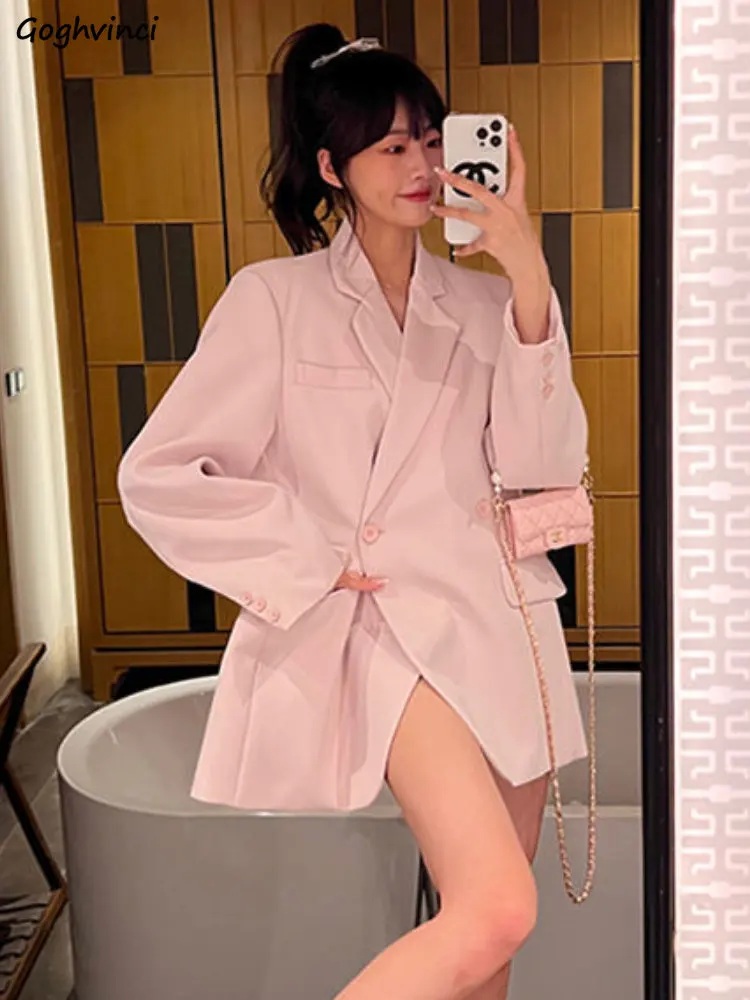 Blazers Women Basic Loose Design Sweet Retro Trendy Minimalist Pure Korean Style Leisure Preppy Students All-match Daily Classic
Blazers Women Basic Loose Design Sweet Retro Trendy Minimalist Pure Korean Style Leisure Preppy Students All-match Daily Classic