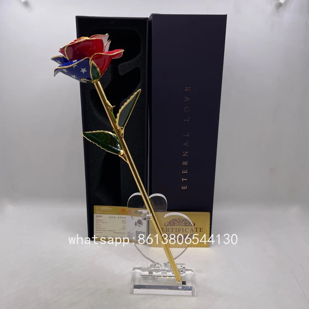 Флаг США 24 К Позолоченная Вечная Роза Искусственный Цветок Подарочная Коробка Сердце Дизайн Стенд Рождество День Святого Валентина Подарки На Годовщину
Флаг США 24 К Позолоченная Вечная Роза Искусственный Цветок Подарочная Коробка Сердце Дизайн Стенд Рождество День Святого Валентина Подарки На Годовщину