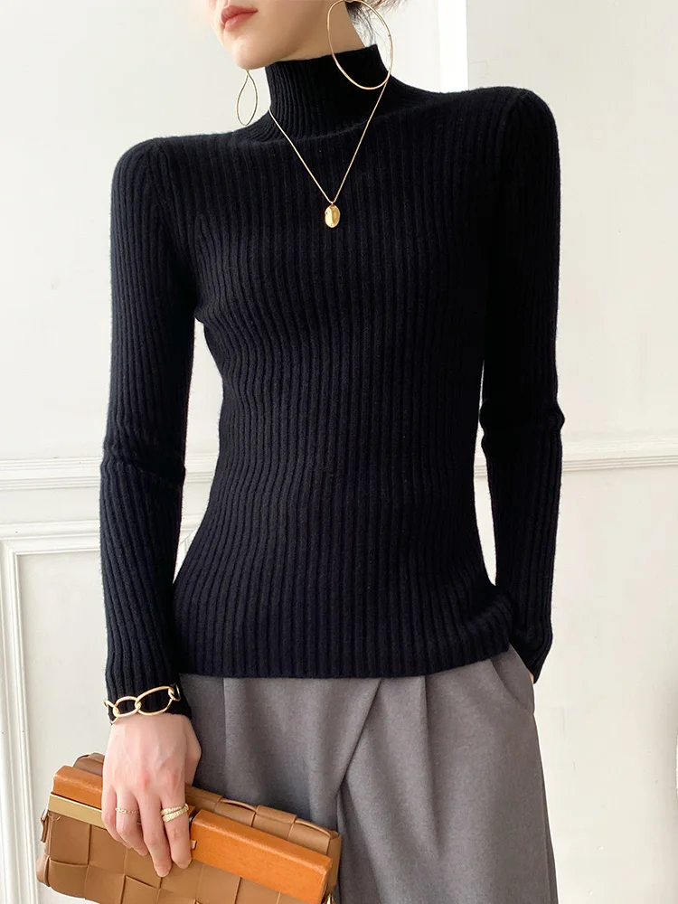 Women Turtleneck Sweater Autumn Winter Soft Warm Sweater Pullover Wool Knit Slim Sweaters Long Sleeve Top Knitted Jumper Female
Women Turtleneck Sweater Autumn Winter Soft Warm Sweater Pullover Wool Knit Slim Sweaters Long Sleeve Top Knitted Jumper Female