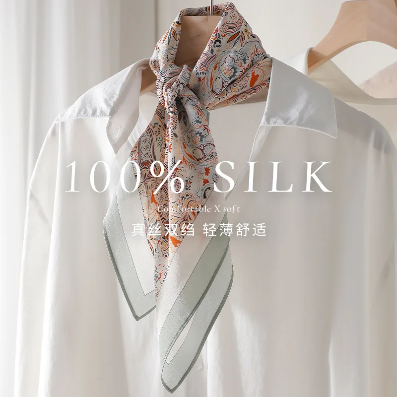 100% Silk Scarf Women elegant High Quality Square Fashion Print Hair Neckerchief Lady Shawl Wraps Hijab Bandana sciarpa Scarves
100% Silk Scarf Women elegant High Quality Square Fashion Print Hair Neckerchief Lady Shawl Wraps Hijab Bandana sciarpa Scarves