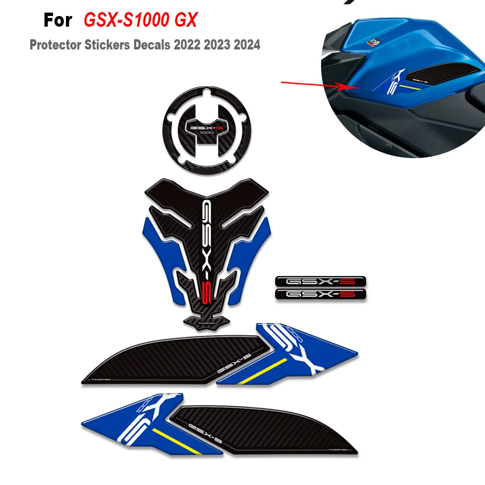 For GSX-S 1000 S GX GSX-S1000GX GSX S1000 GSX-S1000 GSXS Tank Pad Cap Grips Gas Fuel Kit Knee Decals Protection 2022- 2024
For GSX-S 1000 S GX GSX-S1000GX GSX S1000 GSX-S1000 GSXS Tank Pad Cap Grips Gas Fuel Kit Knee Decals Protection 2022- 2024