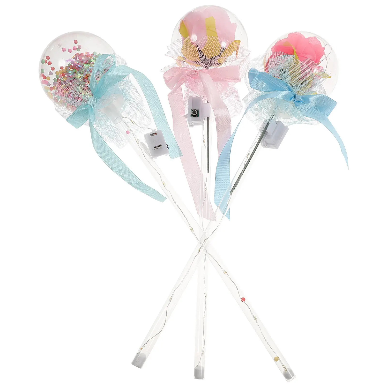 3Pcs Flash Lighting Sticks Shiny Ball Sticks Fairy Stick Decorative Glow Tool for Festivals Parties Outdoor Activities Night
3Pcs Flash Lighting Sticks Shiny Ball Sticks Fairy Stick Decorative Glow Tool for Festivals Parties Outdoor Activities Night