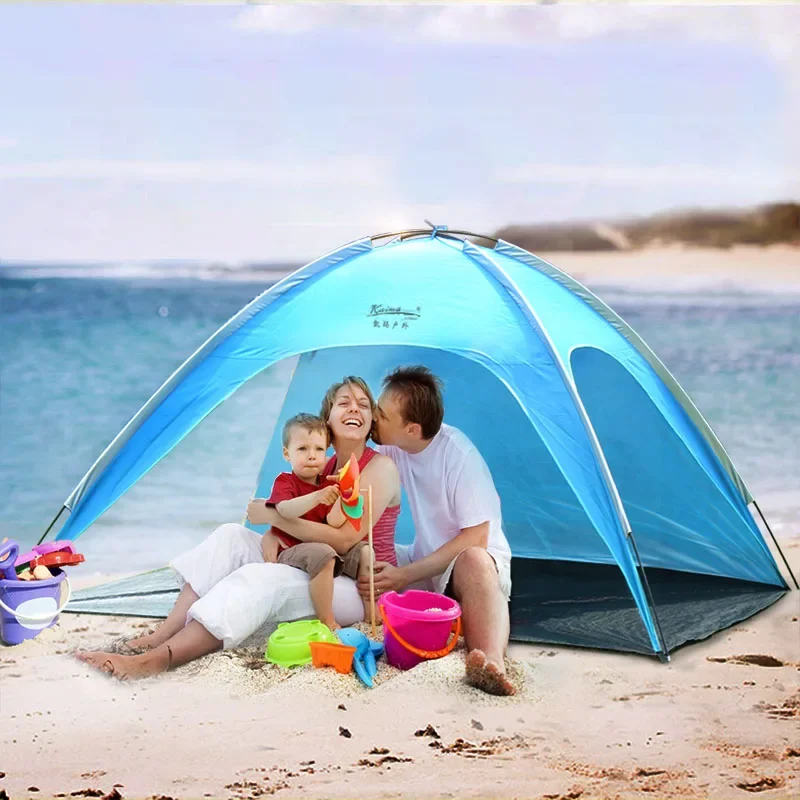 Kaima 2-3Persons Portable Ultralight Summer Beach Tent Foldable Outdoor Camping Pergola with 3open Doors Silver Coated Sunscreen
Kaima 2-3Persons Portable Ultralight Summer Beach Tent Foldable Outdoor Camping Pergola with 3open Doors Silver Coated Sunscreen